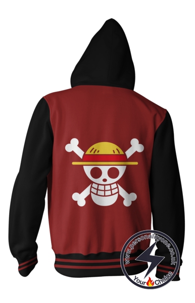 One Piece - Straw Hat Pirates Logo ZipUp - Hoodies Jackets
